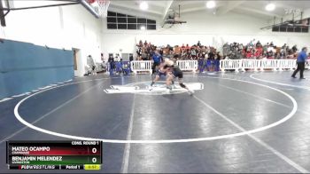 120 lbs Cons. Round 1 - Benjamin Melendez, Livingston vs Mateo Ocampo, Chaminade