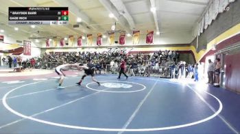 113 lbs Champ. Round 2 - Gage Rich, Jurupa Valley vs Brayden Barr, Paloma Valley