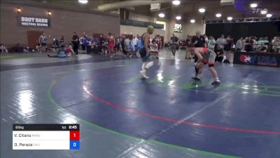 65 kg Cons 64 #2 - Vincent Citano, Minnesota Gold Wrestling Club vs Diego Peraza, California