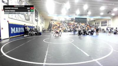 113 lbs Cons. Round 2 - Jacob Perez, Servite vs Cortez Holguin, Centennial