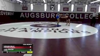 174 lbs Cons. Round 2 - Jaykob Mills, Concordia Moorhead vs Luis Cruces, Luther