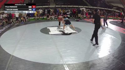 135 lbs Semis - Tyla Paragas, Hawaii vs Taylor Ward, Oregon