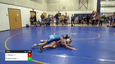 96 lbs Quarterfinal - Lily Young, Sharpsville vs Madeleine Buschman, Mt. Lebanon