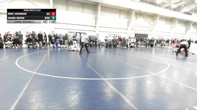 126 lbs Cons. Round 6 - Hawk Grow, Mountain View vs Eric Johnson, Cedar Valley