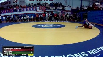 140 lbs Quarterfinal - Aries Day, Clinton Prairie vs Charisma Lawrence, Merrillville