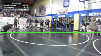 46 lbs Final - Tucker Hawkins, Checotah Matcats vs Cody Hawkins, HURRICANE WRESTLING ACADEMY