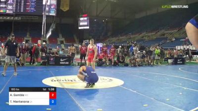 160 lbs Consi Of 32 #1 - Andrew Gamble, Missouri vs Troy Mantanona, California