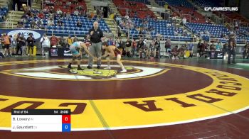 100 lbs Rnd Of 64 - Bryce Lowery, Indiana vs James Gauntlett, California