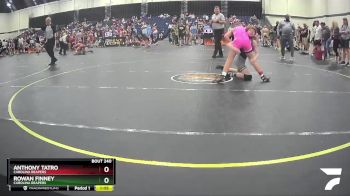 107 lbs Round 3 - Anthony Tatro, Carolina Reapers vs Rowan Finney, Carolina Reapers