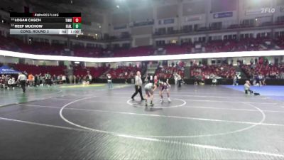 132 lbs Cons. Round 3 - Logan Casch, Timberline vs Reef Muchow, Eagle
