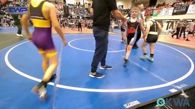 100 lbs Semifinal - Hunter Smith, Wagoner Takedown Club vs Tukker Simpson, Salina Wrestling Club