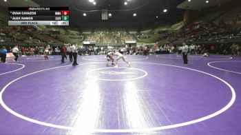 115 lbs 3rd Place - Evan Cavazos, Immanuel vs Alex Ramos, Clovis West