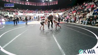 49 lbs 3rd Place - Kaidyn Camper, Caney Valley Wrestling vs Ashtyn Williams, Locust Grove Youth Wrestling