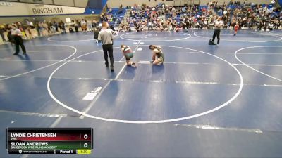 140 lbs Quarterfinal - Lyndie Christensen, JWC vs Sloan Andrews, Sanderson Wrestling Academy