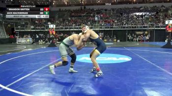 184 lbs Champ. Round 1 - Jack MacKiernan, Mount Olive vs Branson Britten, Central Okla.