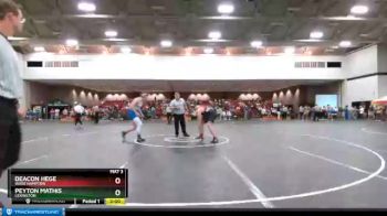 5A 220 lbs Quarterfinal - Deacon Hege, Wade Hampton vs Peyton Mathis, Lexington