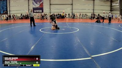 160 lbs Rd# 6- 9:00am Saturday Final Pool - Isaac Young, NCWAY National Team vs Nolan Baker, Rough House