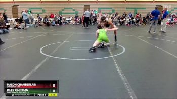 160 lbs Round 3 (6 Team) - Mason Chamberlain, Lions Den vs Riley Carmean, North Baltimore WC