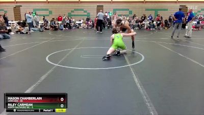 160 lbs Round 3 (6 Team) - Mason Chamberlain, Lions Den vs Riley Carmean, North Baltimore WC