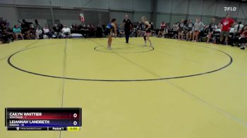 115 lbs Placement Matches (8 Team) - Cailyn Whittier, Wisconsin vs Leiannah Landreth, Kansas