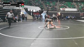 1-5A 132 Champ. Round 1 - Brylie Dodd, Central Florence High School vs Katelyn Robertson, Alexandria HS