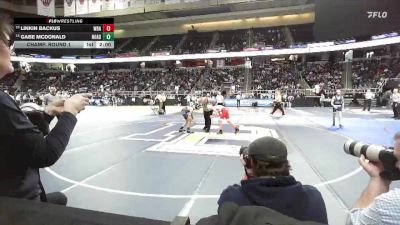 II-101 lbs Champ. Round 1 - Linkin Backus, Walton-Delaware Academy vs Gabe Mcdonald, Northern Adirondack