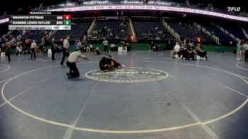 4A 285 lbs Cons. Round 1 - Brandon Pittman, Sanderson vs Raimire Lewis-Taylor, Myers Park High School