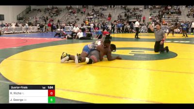 285 lbs Quarterfinal - Ralph Riche, FL vs Jabare George, GA