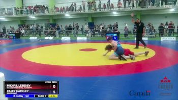 65kg Cons. Semi - Mikhail Lebedev, Island Wrestling Academy vs Casey Harkley, Guelph WC