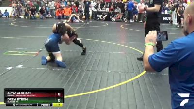100 lbs Cons. Round 5 - Alyas Alomari, Detroit Grappling Academy vs Drew Byrom, Dundee WC
