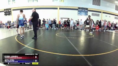 150 lbs Semifinal - Kyrel Leavell, Warren Wrestling Academy vs Seth Syra, Avon Wrestling Club