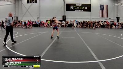 98 lbs Round 1 (8 Team) - Luke Bucheimer, Clinic Wrestling vs Nolan Adolphson, Scanlan WA