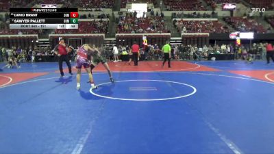 151 lbs 3rd Place Match - Sawyer Pallett, Laurel Matburners vs David Brant, Frenchtown Wrestling Club