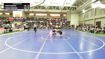 144 lbs Round Of 16 - Owen Sheiman, Fairfield Warde vs Harley Emmons, RHAM