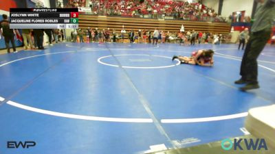 125 lbs Rr Rnd 3 - Joslynn White, Skiatook Youth Wrestling vs Jacqueline Flores Robles, Raw Wrestling Club