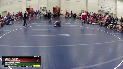 102 lbs Finals (8 Team) - Logan Rager, Wyoming Renegades vs Bode McIlravy, Iowa USA Grey