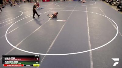 100 lbs Round 3 - Ryker Clobes, Pinnacle Wrestling Club vs Ian Olson, Waconia Wrestling Club