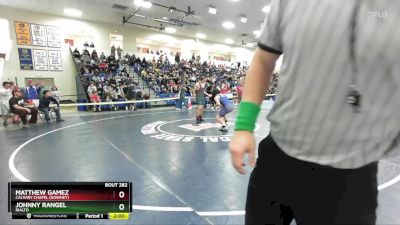 150 lbs Quarterfinal - Matthew Gamez, Calvary Chapel (Downey) vs Johnny Rangel, Rialto