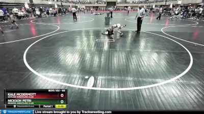 65 lbs Semifinal - Kale McDermott, Outlaw Wrestling Club vs Nickson Petri, Ringers Wrestling Club