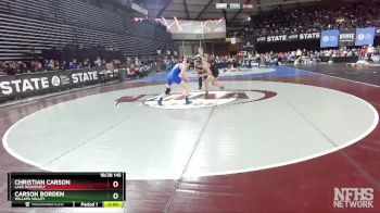 1B/2B 145 Champ. Round 1 - Carson Borden, Willapa Valley vs Christian Carson, Lake Roosevelt