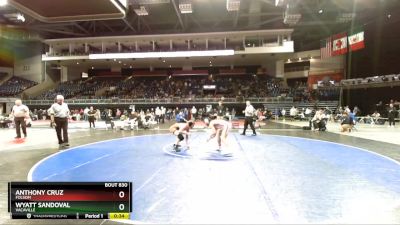 126 lbs 5th Place Match - Wyatt Sandoval, Vacaville vs Anthony Cruz, Folsom