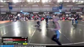 75 lbs Cons. Round 1 - Cameron Hill, River Rats Wrestling Club vs Mason Booth, Alexander City Youth Wrestling