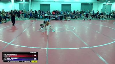 106 lbs Semis & 3rd Wb (16 Team) - Oliver Lange, Iowa vs Ethan Ramirez, California