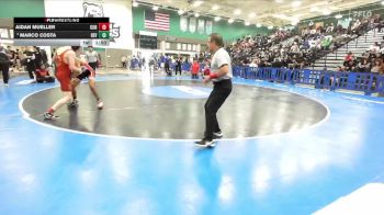 132 lbs 1st Place Match - Aidan Mueller, Corona Senior vs Marco Costa, Redlands East Valley