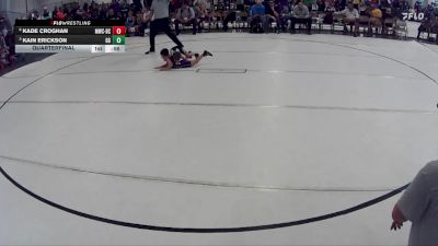 18 lbs Quarterfinal - Kain Erickson, GI Grapplers vs Kade Croghan, Monarch Wrestling Club - David City