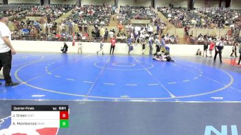 100 lbs Quarterfinal - Justin Green, East Jackson Takedown Club vs Avett Montesinos, Georgia