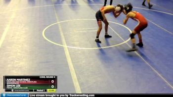 100 lbs Cons. Round 4 - Simon Lee, Primal Wrestling Club vs Aaron Martinez, Highland High School Wrestling (Bakersfield)