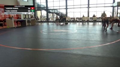 J-18 lbs 5th Place Match - Cael Cannon, Hawkeye Wrestling Academy vs Hunter Huber, Tiger Wrestling Club