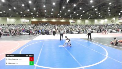 40 lbs 2nd Place - Slade Stephenson, Small Town WC vs Knox Massey, Junior Comets Wrestling