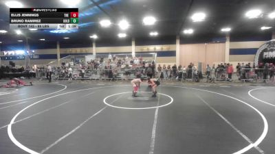 85 lbs Quarterfinal - Ellis Jennings, The Valley WC vs Bruno Ramirez, Gold Rush Wr Ac